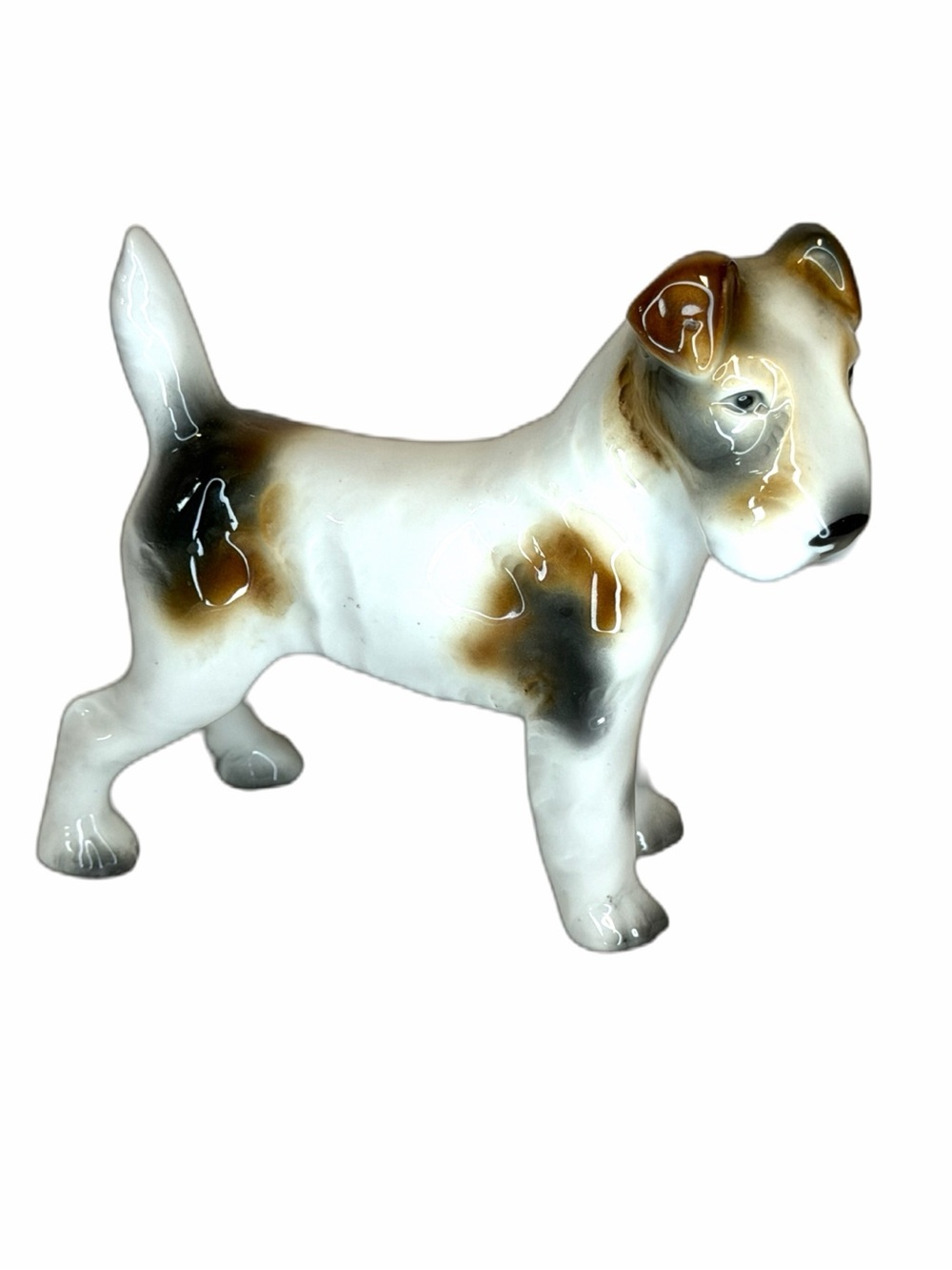Mid Century Heinz Schaubach Kunst Unterweissbach German Porcelain Fox Terrier